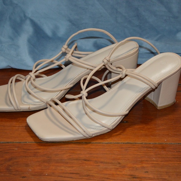 Coutgo Womens Chunky Strappy Wrap Heel - Picture 4 of 4